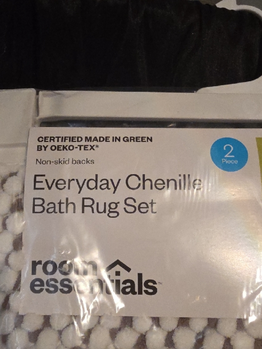 room essentials Everyday Chenille Bath Rug Set - White - Picture 2 of 2